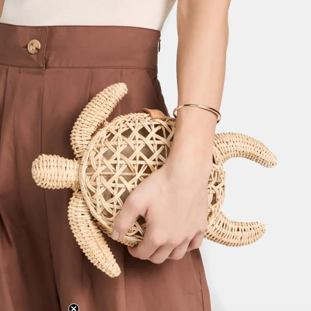 Tommy Bahama Rattan Turtle Bag - Picture 5 of 5